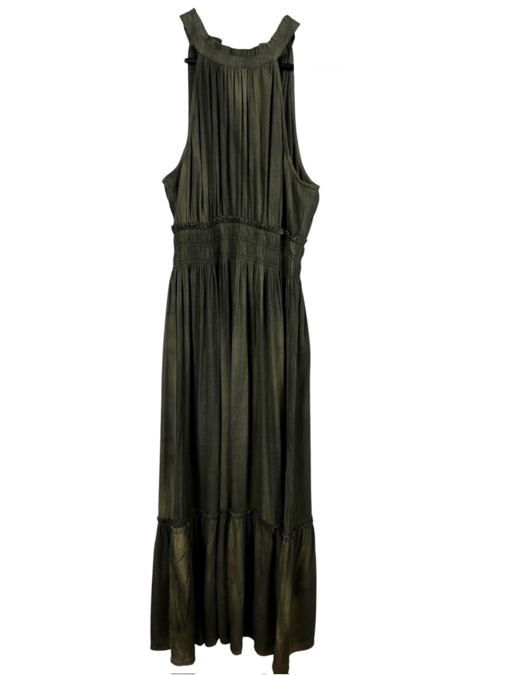 lovestitch Olive Green Sleeveless Maxi Dress Size Small